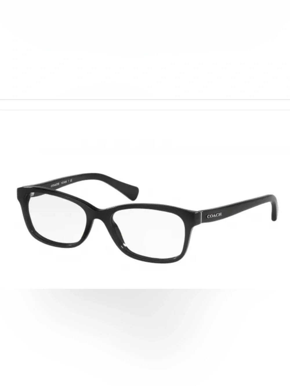 COACH Women's Black Rectangle Eyeglasses HC 6089